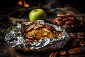Warm Campfire Cinnamon-Stuffed Apples