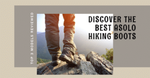 Man standing on a rock wearing his Asolo Boots