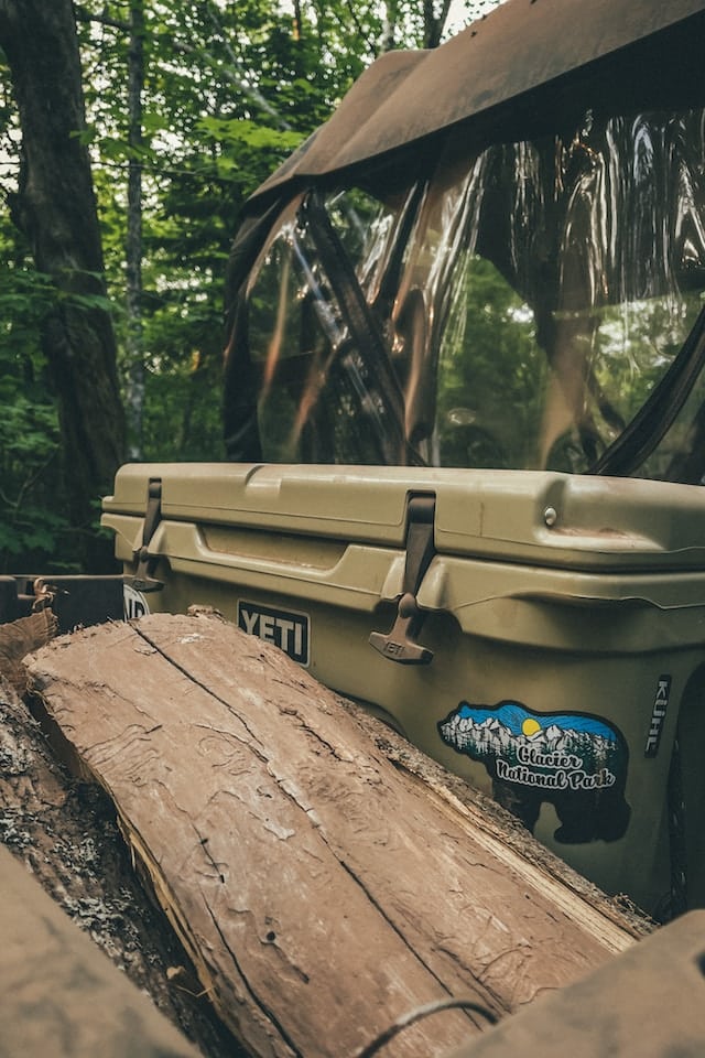 Yeti Cooler After a Visit to Glacier Park