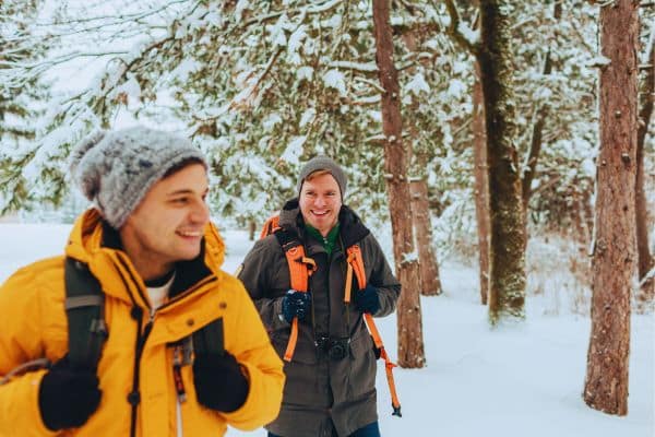 Winter hiking trip