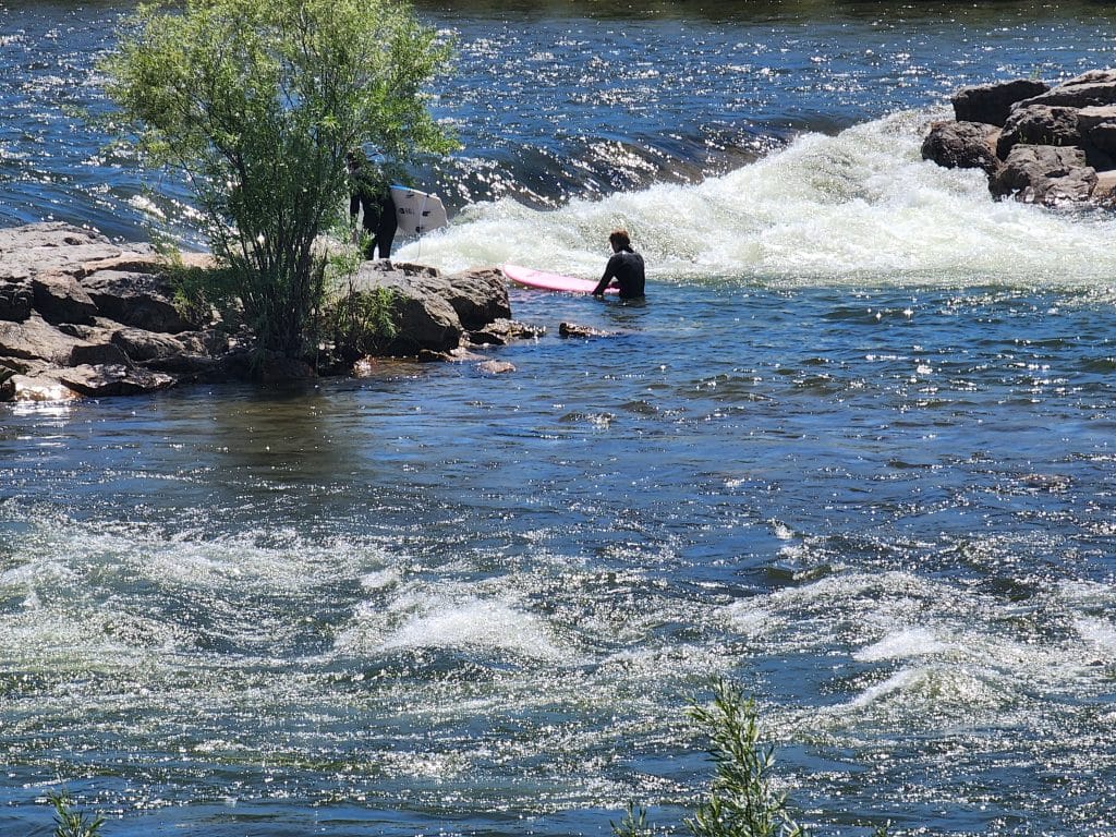 Missoula Kayaker's on the clark fork river missoula mt